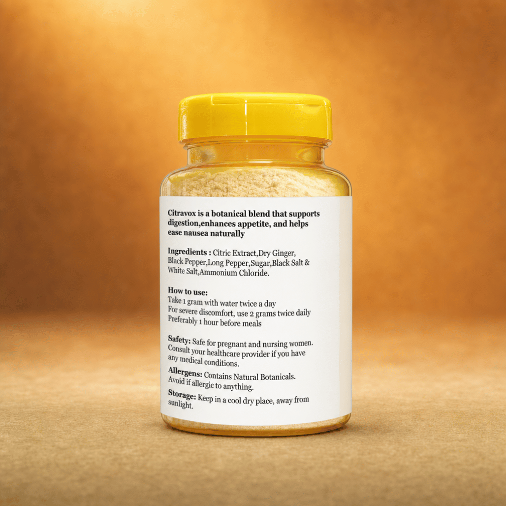 Citravox — Herbal Tonic for Appetite Loss, Nausea & Weak Digestion