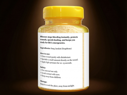 Blincure: Instantly stop Bleeding from deep cuts, Scrapes and Wounds