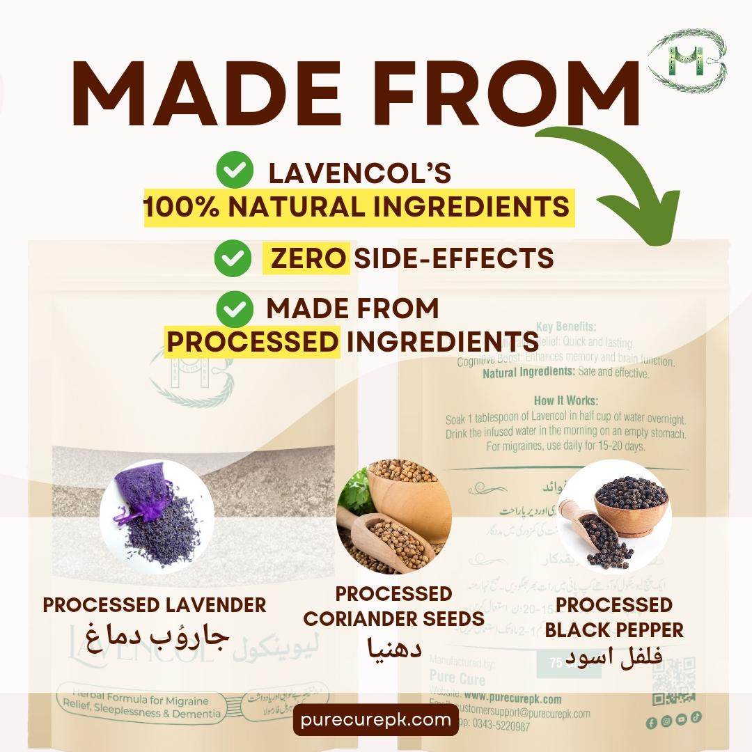 Lavencol: Herbal Tonic for Migraine, Memory loss and Sleeplessness