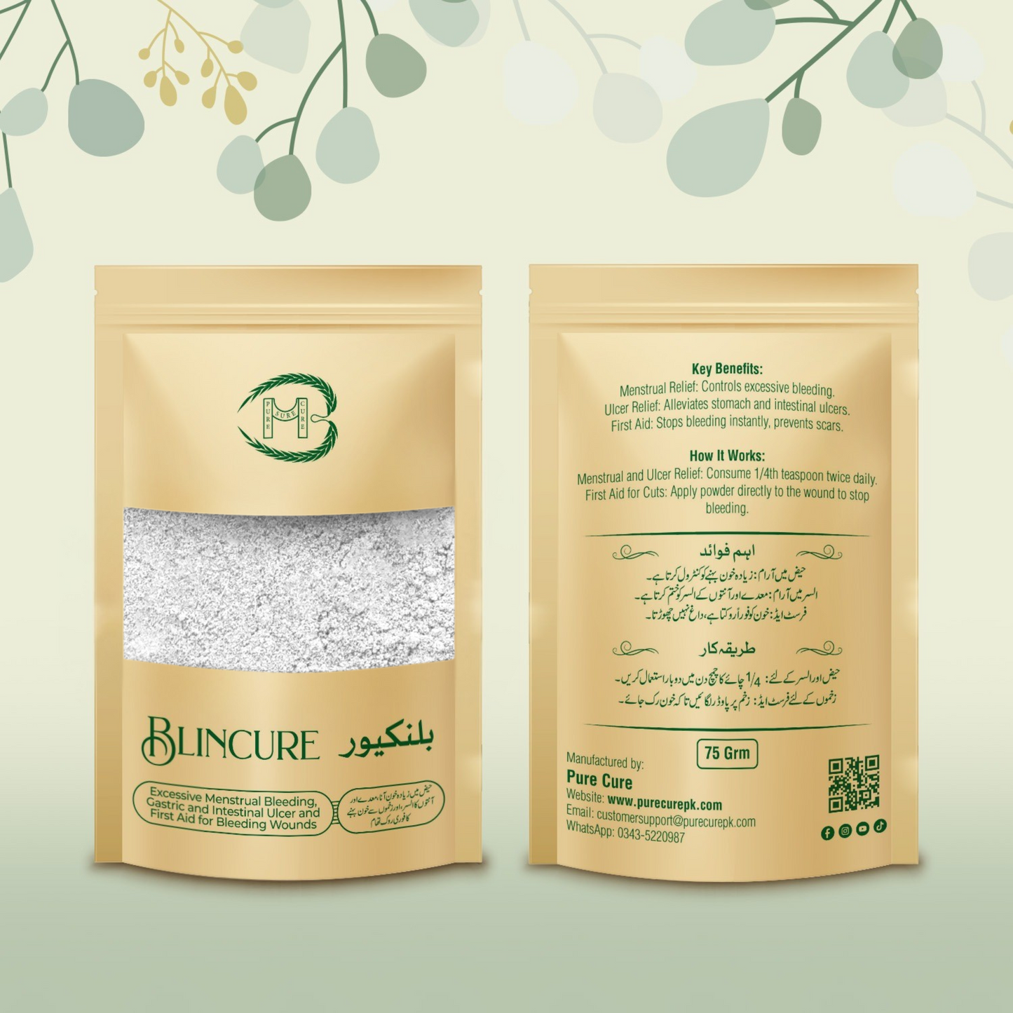 Blincure: Herbal Formula for First Aid Use and excessive periods