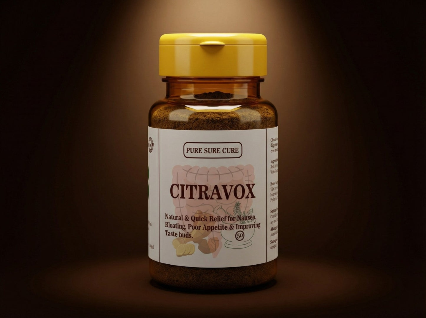 Citravox: Herbal Tonic for Bloating, Nausea, Poor Appetite and Poor Taste Buds