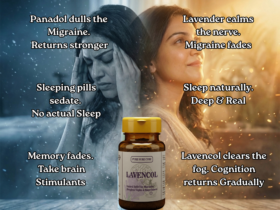 Lavencol: Herbal Tonic for Migraine, Memory loss and Sleeplessness