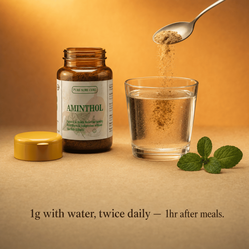 Aminthol — Herbal Tonic for Acidity, Bloating & Heavy Digestion