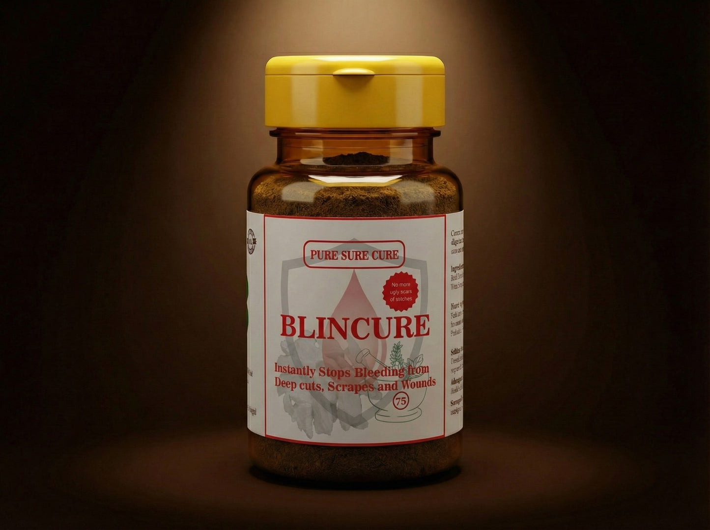 Blincure: Instantly stop Bleeding from deep cuts, Scrapes and Wounds
