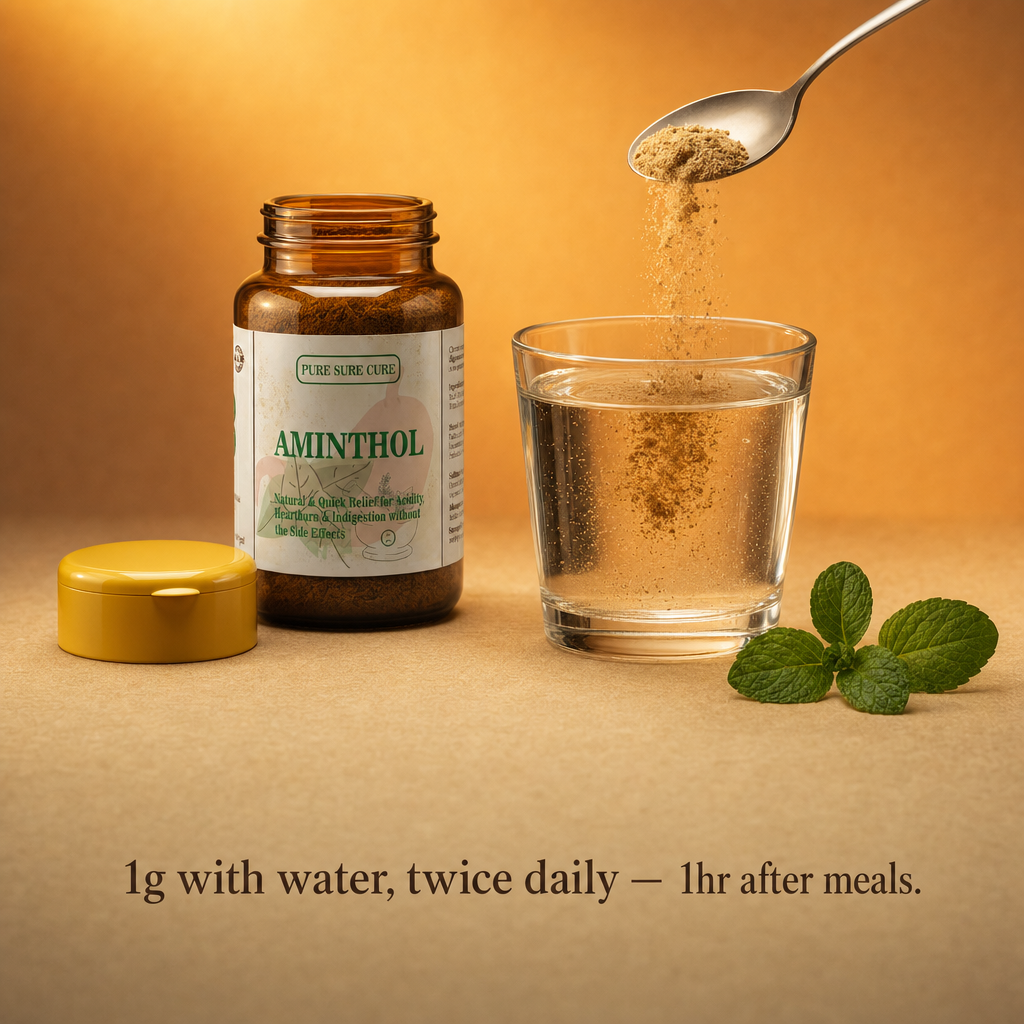 Aminthol — Herbal Tonic for Acidity, Bloating & Heavy Digestion